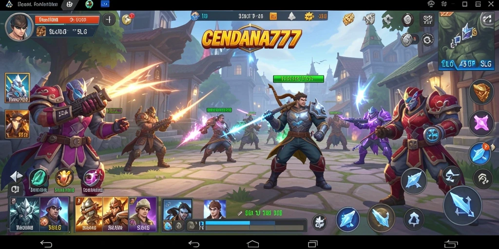 Tampak gameplay CENDANA777 yang penuh strategi dan aksi.