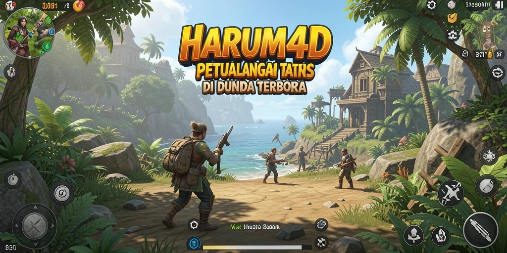 Tampilan gameplay HARUM4D yang memukau di dunia terbuka.
