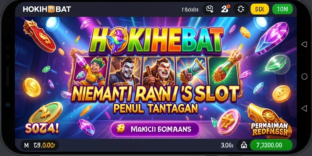 Tampilan gameplay Slot HOKIHEBAT yang seru dan menarik.
