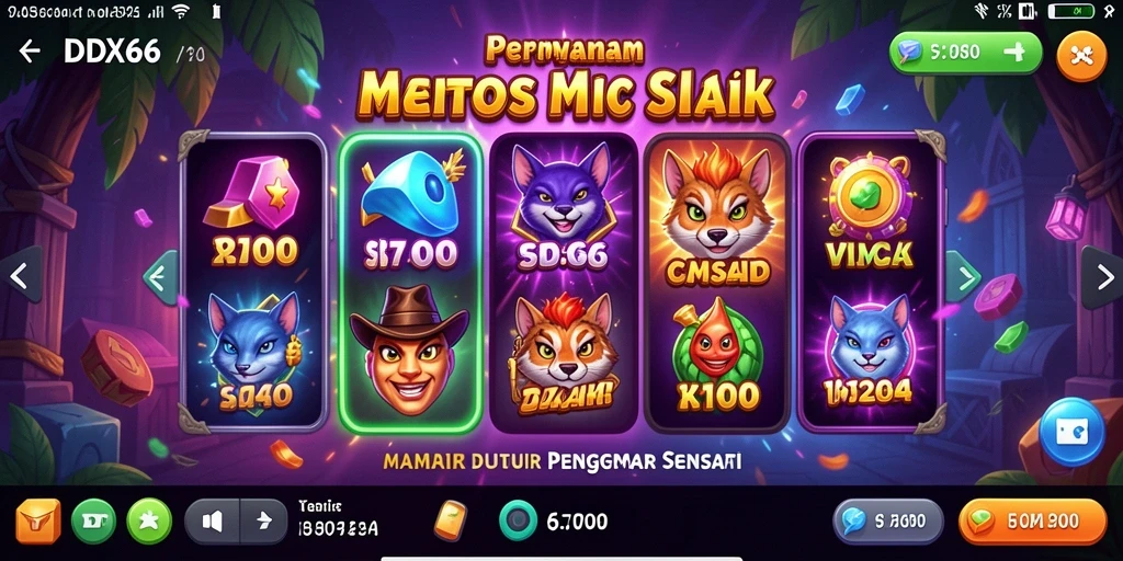Tampilan menarik dari gameplay Slot IDX66 yang seru.
