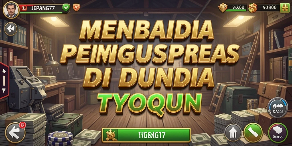 Tampilan gameplay yang seru di JEPANG77, simulasikan bisnis Anda.
