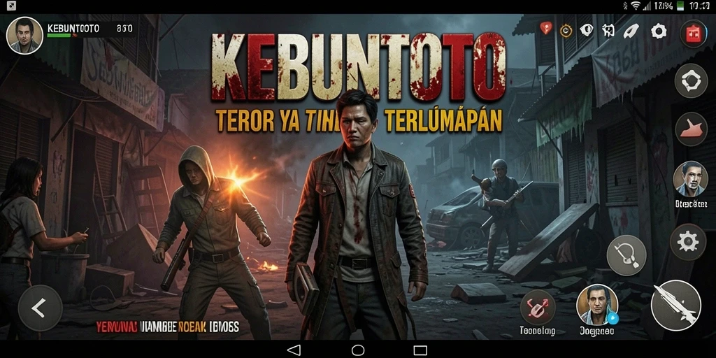 Tangkapan layar menampilkan gameplay KEBUNTOTO yang menakutkan.