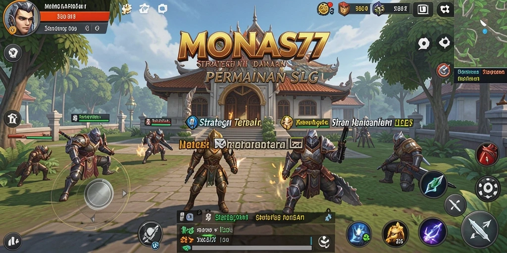 Screenshot utama MONAS77 menampilkan momen pertempuran strategis yang mendebarkan.
