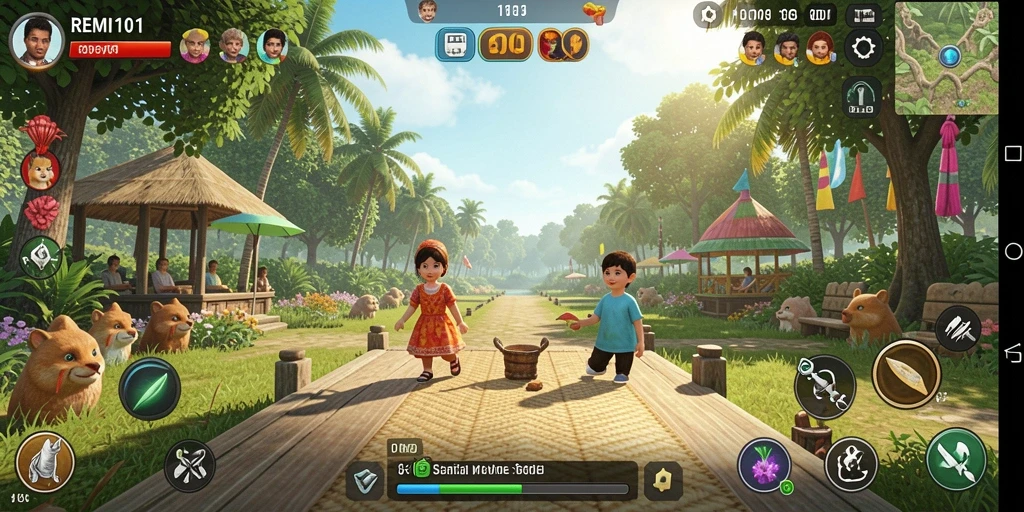 Tampilan gameplay REMI101 yang seru dan menghibur.