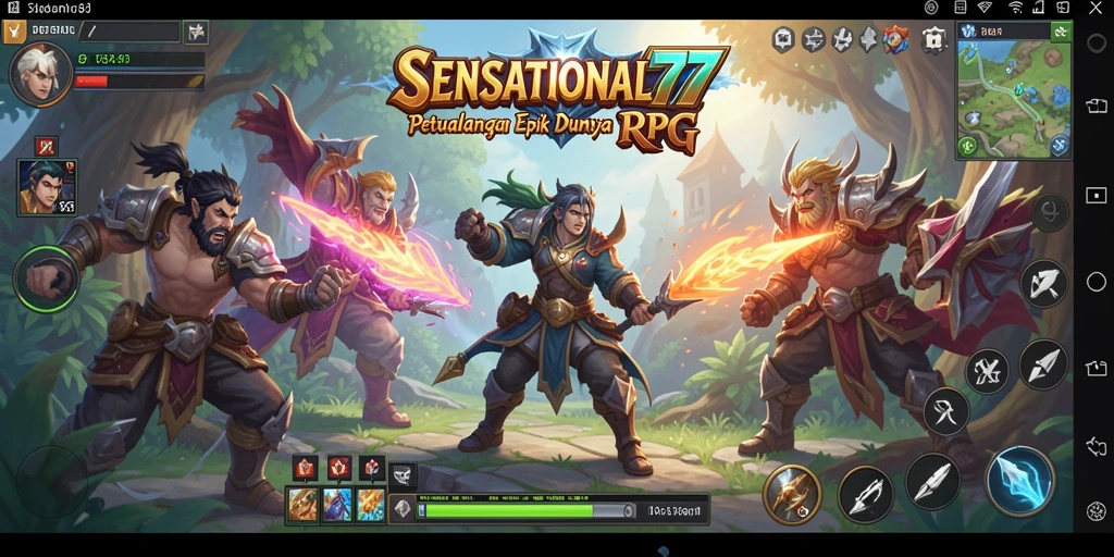 Tampilan gameplay yang mendebarkan dalam SENSATIONAL77