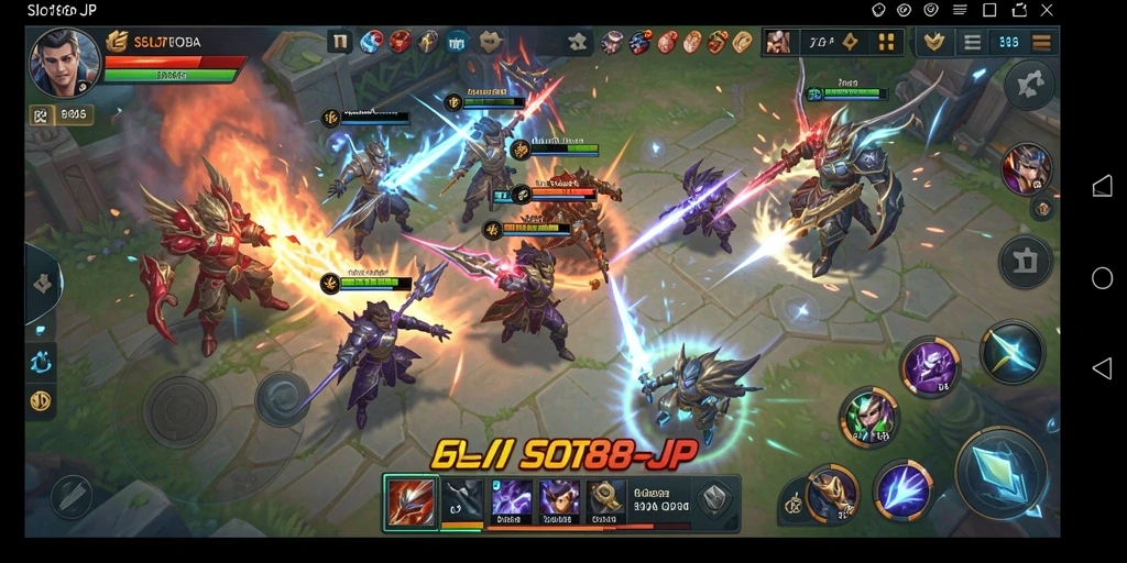 Tampilan gameplay SLOT88JP yang penuh aksi dan strategi.