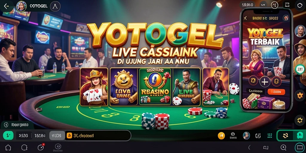 Tampilan gameplay Live Casino YOTOGEL yang menarik dan interaktif.